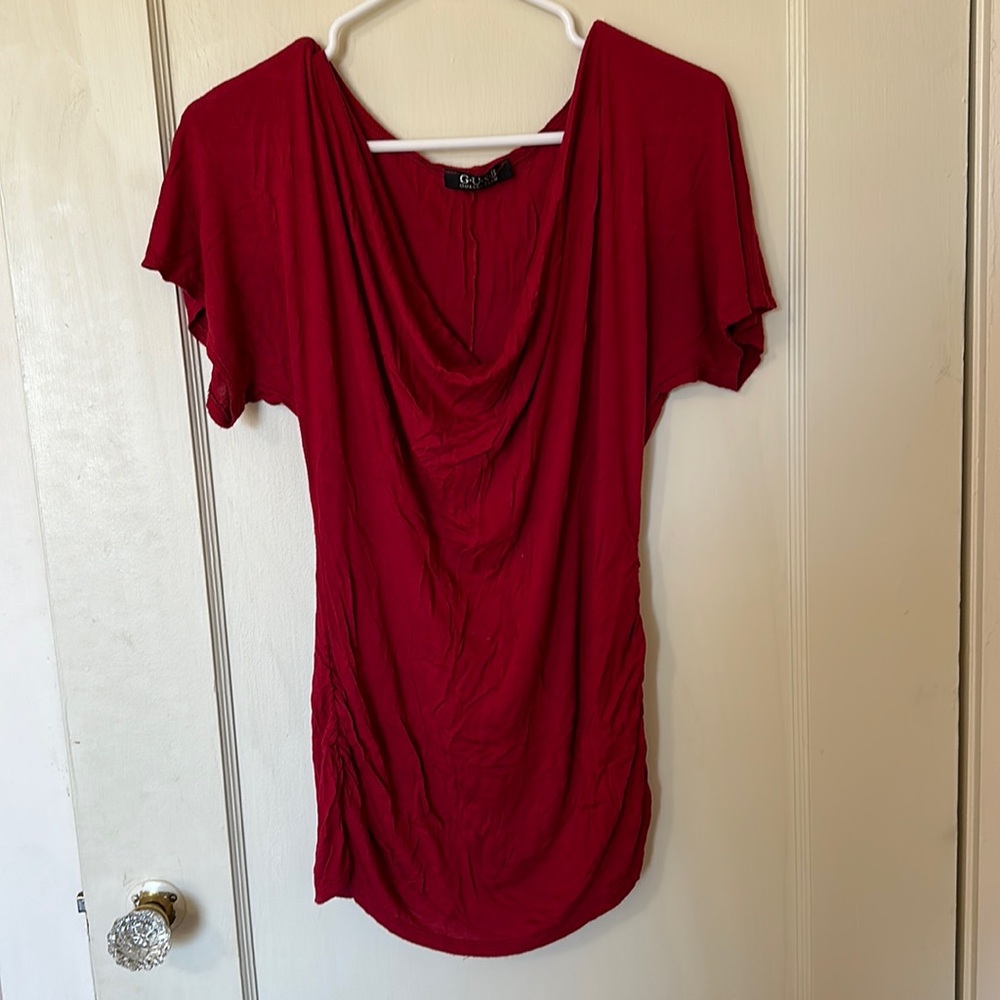 GUSB collections red blouse size S/M